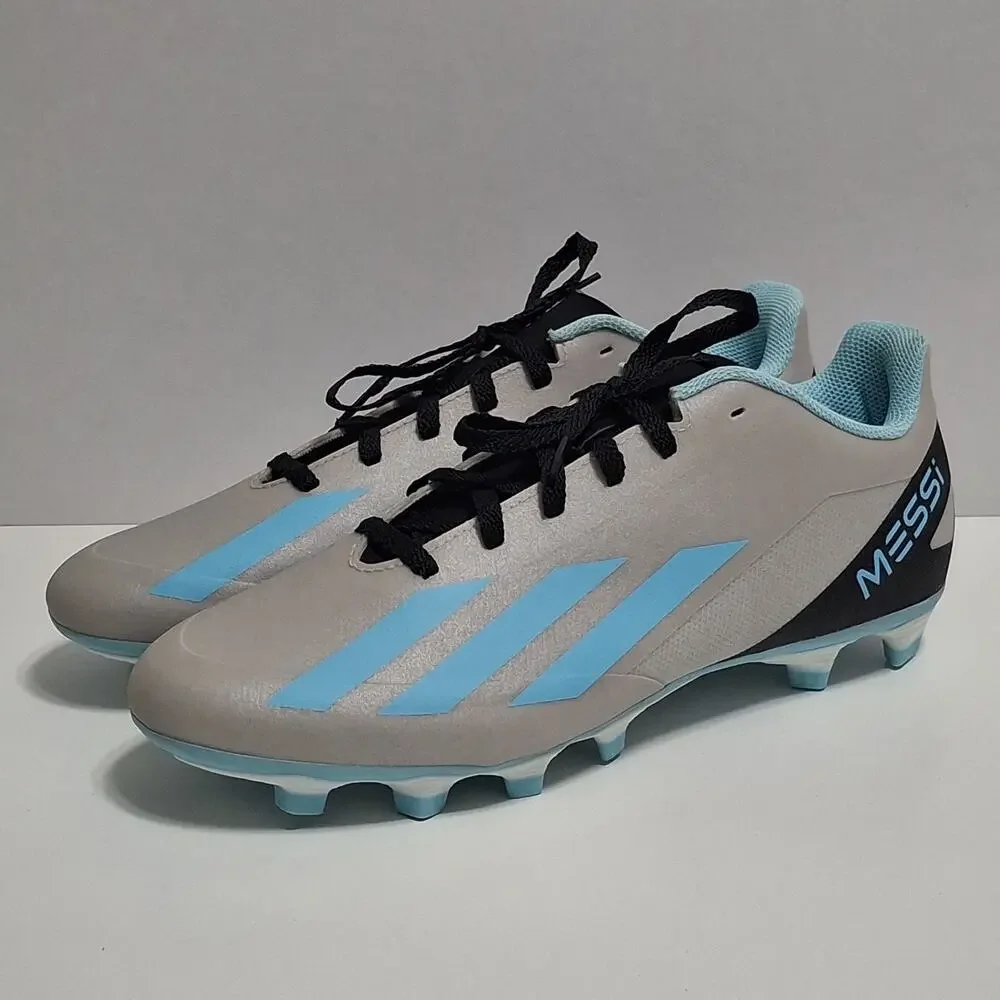 Adidas X Crazyfast Messi.3 FG Soccer Cleats Silver/Blue IE4078 Men’s Size 7 1/2